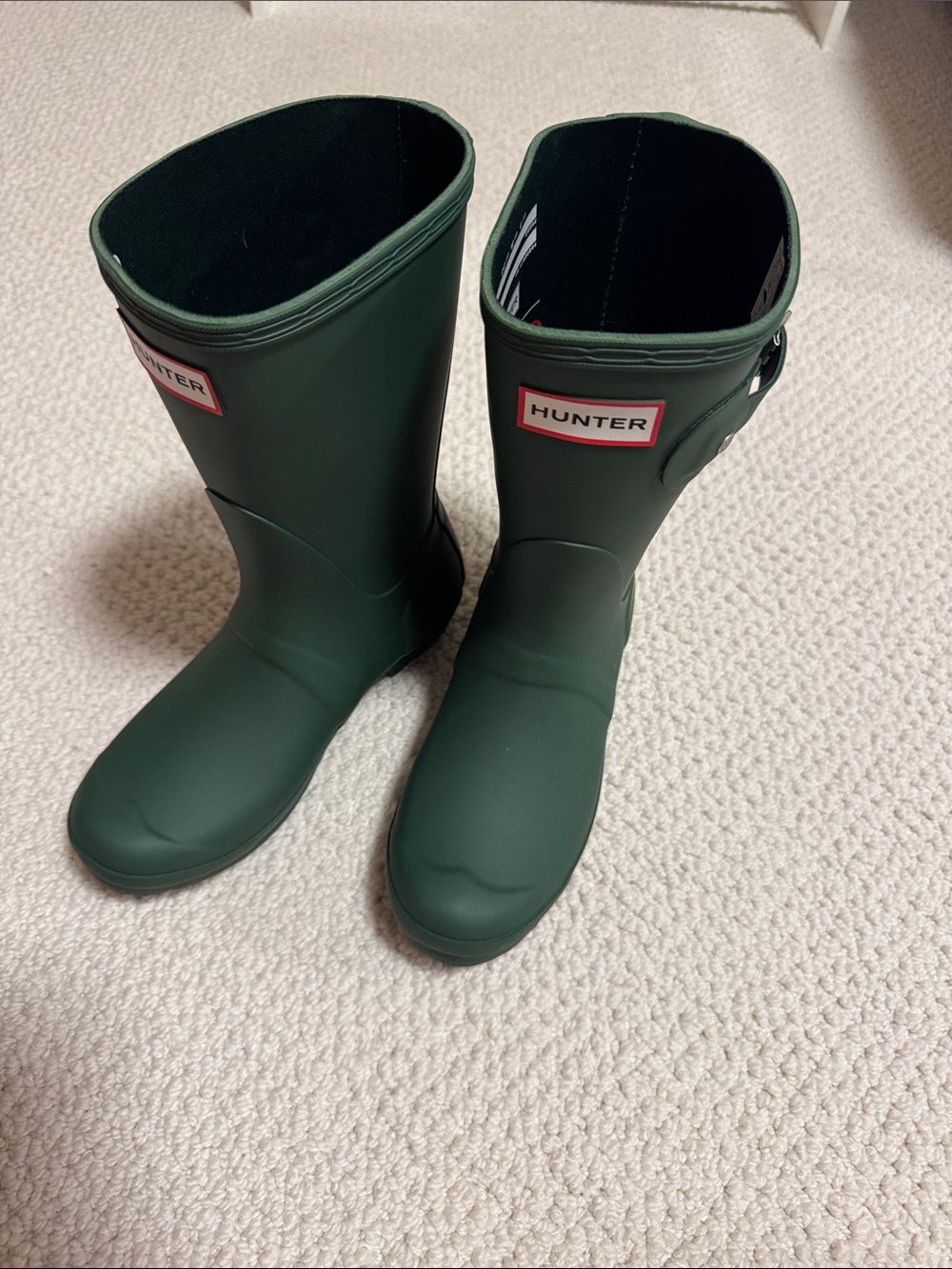 Hunter green boots